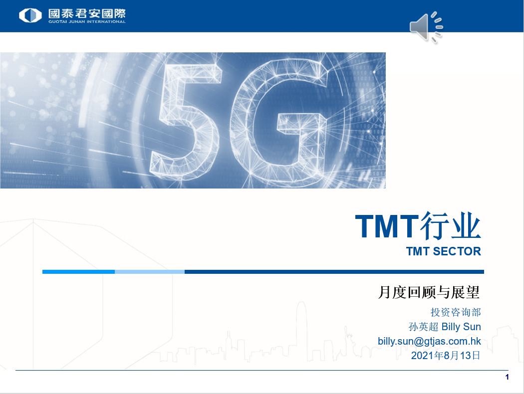 TMT行业 2021.8