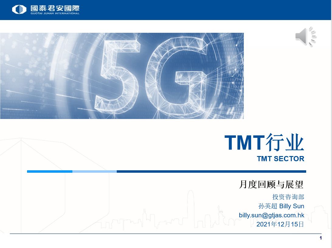 TMT行业 2021.12