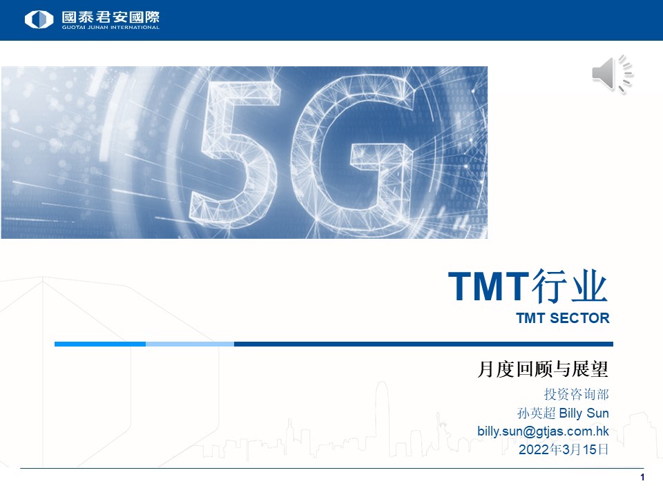 TMT行业 2022.3